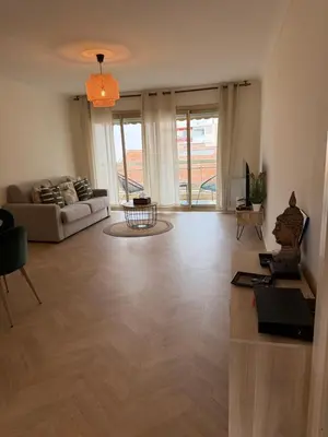 Coin salon dans l'établissement Modern 60m2 apartment with 2 balconies, at 50 meters from sea