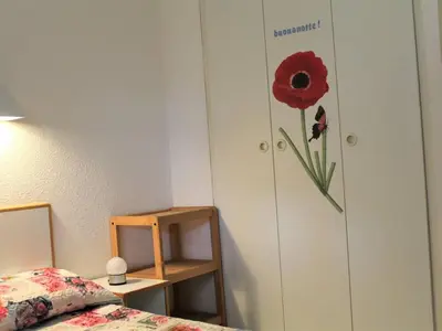 Un ou plusieurs lits dans un hébergement de l'établissement Appartement 3P en RDJ avec Jardin, accès plage direct, 4 à 6 couchages - Villeneuve-Loubet Plage - FR-1-252A-73