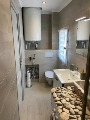 Salle de bains dans l'établissement 2 pièces en RDJardin avec 2 grands Terrasses