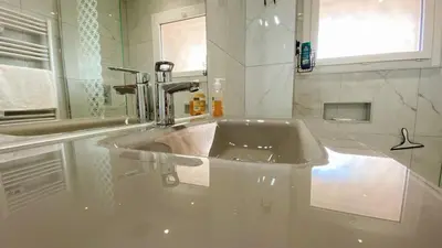 Salle de bains dans l'établissement Vilmorin Appartement 1 Chambre proche de gare, plage, centre