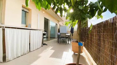 Balcon ou terrasse dans l'établissement T2 Bricka La Terrasse de la plage, Moderne, équipé, Lumineux