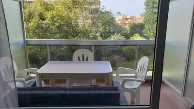 Balcon ou terrasse dans l'établissement Studio Mas du Tanit Olympe