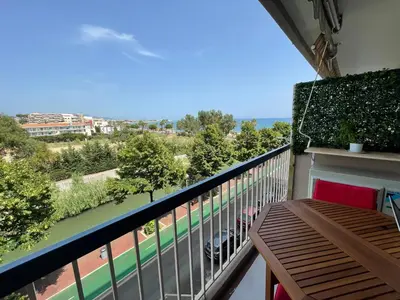 Balcon ou terrasse dans l'établissement VUE SUR MER - Magnifique appartement tout confort - Terrasse et parking privé