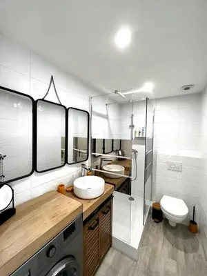 Cuisine ou kitchenette dans l'établissement Le Meissonnier bright apartment with terrace