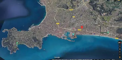 Plan de l'établissement Antibes Secured Parc Velusine with private parking, Terrace, Pools and Tennis courts.