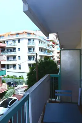 Balcon ou terrasse dans l'établissement Grand studio 4 couchages proche mer