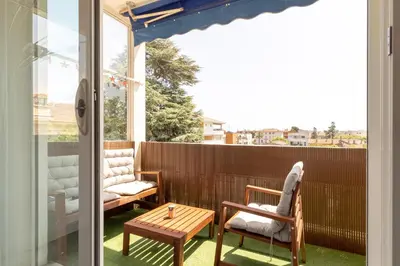 Balcon ou terrasse dans l'établissement Hayda - Proche plage et congrès