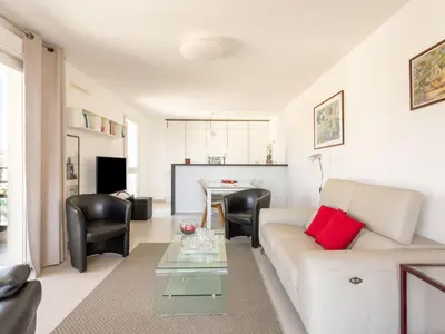 Coin salon dans l'établissement Apartment bel horizon by Interhome