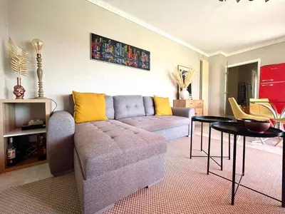 Coin salon dans l'établissement RoofTop Apartement - Quartier Croisette - Esc'Appart