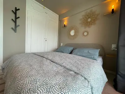 Un ou plusieurs lits dans un hébergement de l'établissement RoofTop Apartement - Quartier Croisette - Esc'Appart