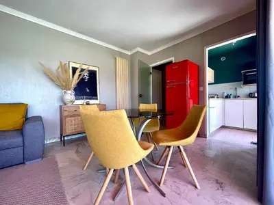 Coin salon dans l'établissement RoofTop Apartement - Quartier Croisette - Esc'Appart