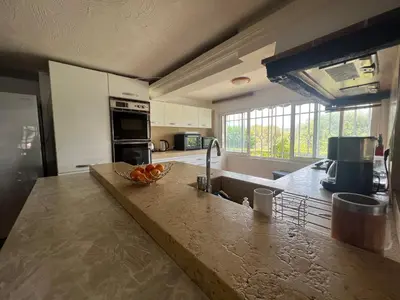 Cuisine ou kitchenette dans l'établissement Large Panoramic Villa Retreat