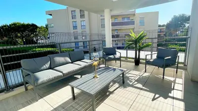 Balcon ou terrasse dans l'établissement Sérénité