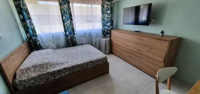 Un ou plusieurs lits dans un hébergement de l'établissement Studio confort, plages proche, wifi, 2 lits - FAME MARINA BAIE DES ANGES