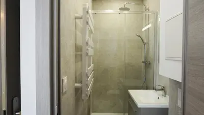 Salle de bains dans l'établissement Proche Carlton & Croisette, Appartement 103