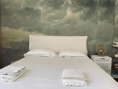 Un ou plusieurs lits dans un hébergement de l'établissement superbe appartement centre Cannes