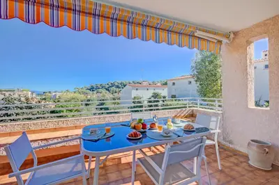 Balcon ou terrasse dans l'établissement Cap et Soleil - Happy Rentals