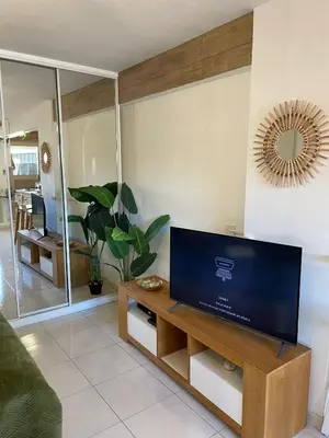 Télévision ou salle de divertissement dans l'établissement Centre de Juan les pins 100m plages Easy Check-in