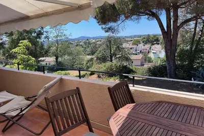 Balcon ou terrasse dans l'établissement Appartement Mésangia - Welkeys
