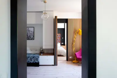 Un ou plusieurs lits dans un hébergement de l'établissement Modern appartment in the heart of Cap d'Antibes