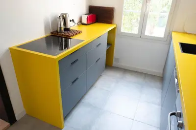 Cuisine ou kitchenette dans l'établissement Modern appartment in the heart of Cap d'Antibes