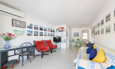 Coin salon dans l'établissement Bright apartment - Cannes, la Croisette