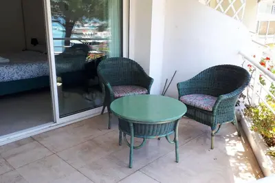 Balcon ou terrasse dans l'établissement Bright apartment - Cannes, la Croisette