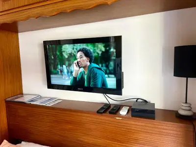 Télévision ou salle de divertissement dans l'établissement PWS Antibes, Provence-Alpes-Côte-d'azur, Studio