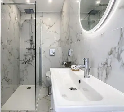 Salle de bains dans l'établissement REF 1769 - Cannes - Sea view penthouse for rent