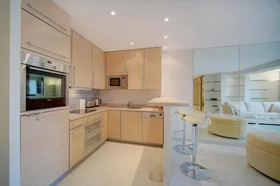 Cuisine ou kitchenette dans l'établissement REF 1389 - Cannes Center - Apartment for rent