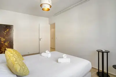 Un ou plusieurs lits dans un hébergement de l'établissement Appartement Bricka - Welkeys