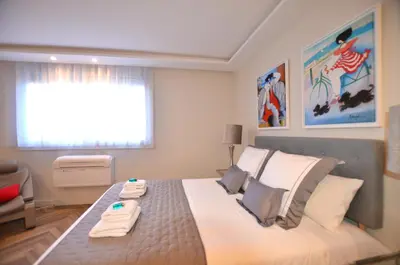 Coin salon dans l'établissement Studio Cannes Grand Hôtel Eider