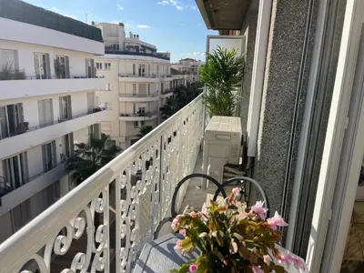 Balcon ou terrasse dans l'établissement CENTRAL CANNES