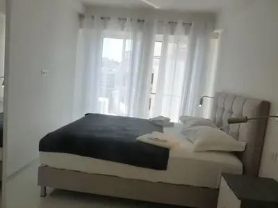 Un ou plusieurs lits dans un hébergement de l'établissement Two bedroom apartment next to the Croisette in Cannes a short walk to the Palais des Festivals - 1961