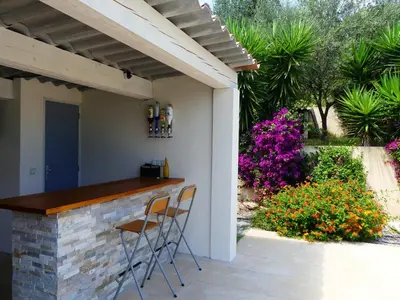 Jardin de l'établissement Luxueuse Villa Climatisée à Cannes
