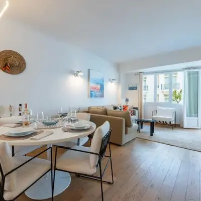 2-Bedroom Apartment with Terrace and Side Sea View