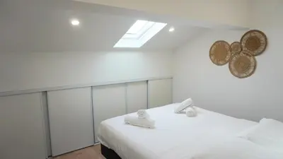 Un ou plusieurs lits dans un hébergement de l'établissement Proche Carlton & Croisette, Appartement 401 - Palmazur Vacances