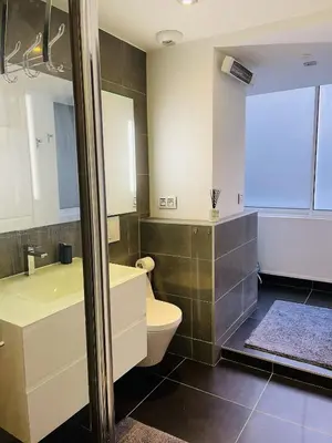 Salle de bains dans l'établissement Magnifique Modern appartement avec terrasse FERN12