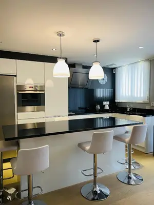 Cuisine ou kitchenette dans l'établissement Magnifique Modern appartement avec terrasse FERN12