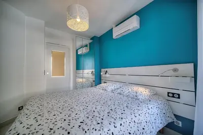 Un ou plusieurs lits dans un hébergement de l'établissement Elégant 2 pièces TERRASSE, CARLTON MARTINEZ- Proche CROISETTE A1B238