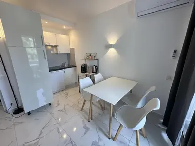 Cuisine ou kitchenette dans l'établissement Résidence Graziella Studio 504