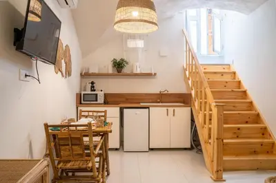 Cuisine ou kitchenette dans l'établissement Le Bali Safranier Vieil Antibes