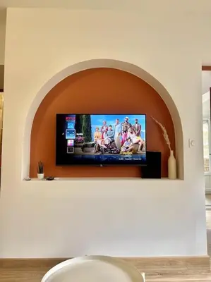 Télévision ou salle de divertissement dans l'établissement Chez Joan, Apt de Standing, 4 Prs, à 300m des plages