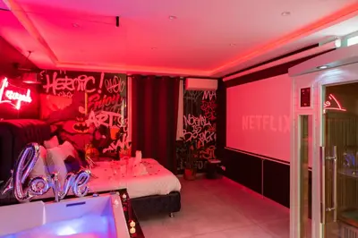 Plan de l'établissement L'escapade - Jacuzzi & Sauna privés By SweetDreams