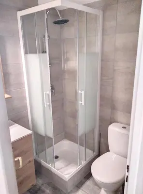 Salle de bains dans l'établissement Résidence les Flots