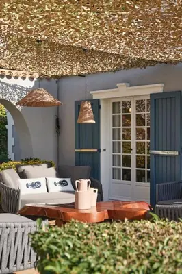 Jardin de l'établissement Cannes magnifique villa vue mer basse Californie
