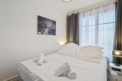 Un ou plusieurs lits dans un hébergement de l'établissement Appartement Sauvalie - Welkeys