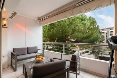 Balcon ou terrasse dans l'établissement croisette3bedroomterrasse