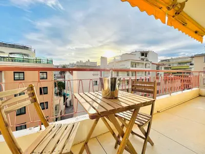 Balcon ou terrasse dans l'établissement Le CozyCroisette - Centre Cannes - 6 personnes