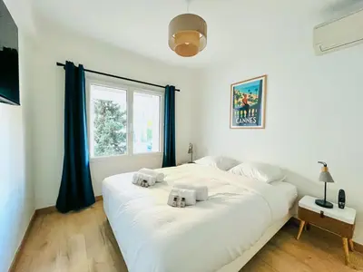 Un ou plusieurs lits dans un hébergement de l'établissement Le CozyCroisette - Centre Cannes - 6 personnes